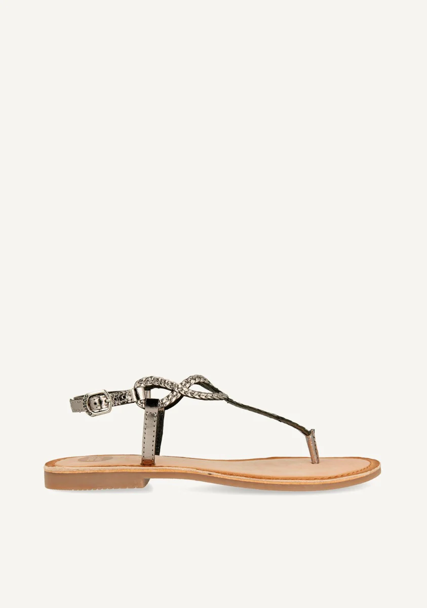 BRAIDED LEATHER SANDALS FYFFE