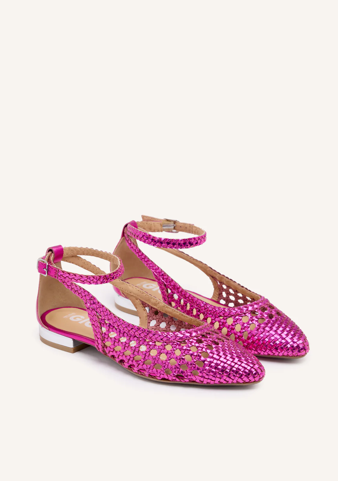 BRAIDED LEATHER BALLET FLATS DELL - Image 2