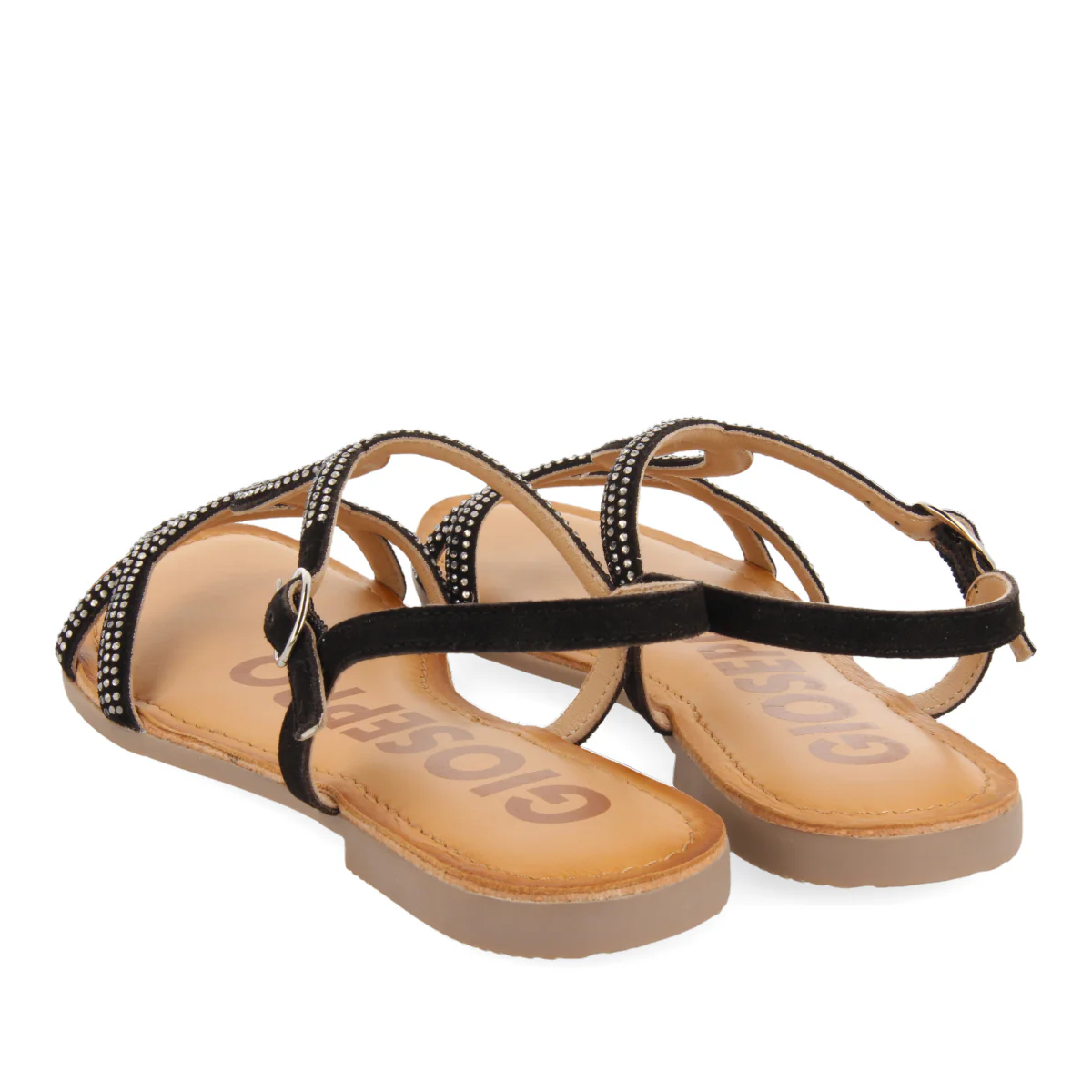 SANDALIAS PLANAS NEGRAS CON ADORNOS PARA MUJER CONOVER - Image 3