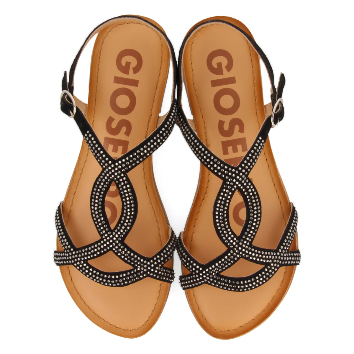 SANDALIAS PLANAS NEGRAS CON ADORNOS PARA MUJER CONOVER - Image 4