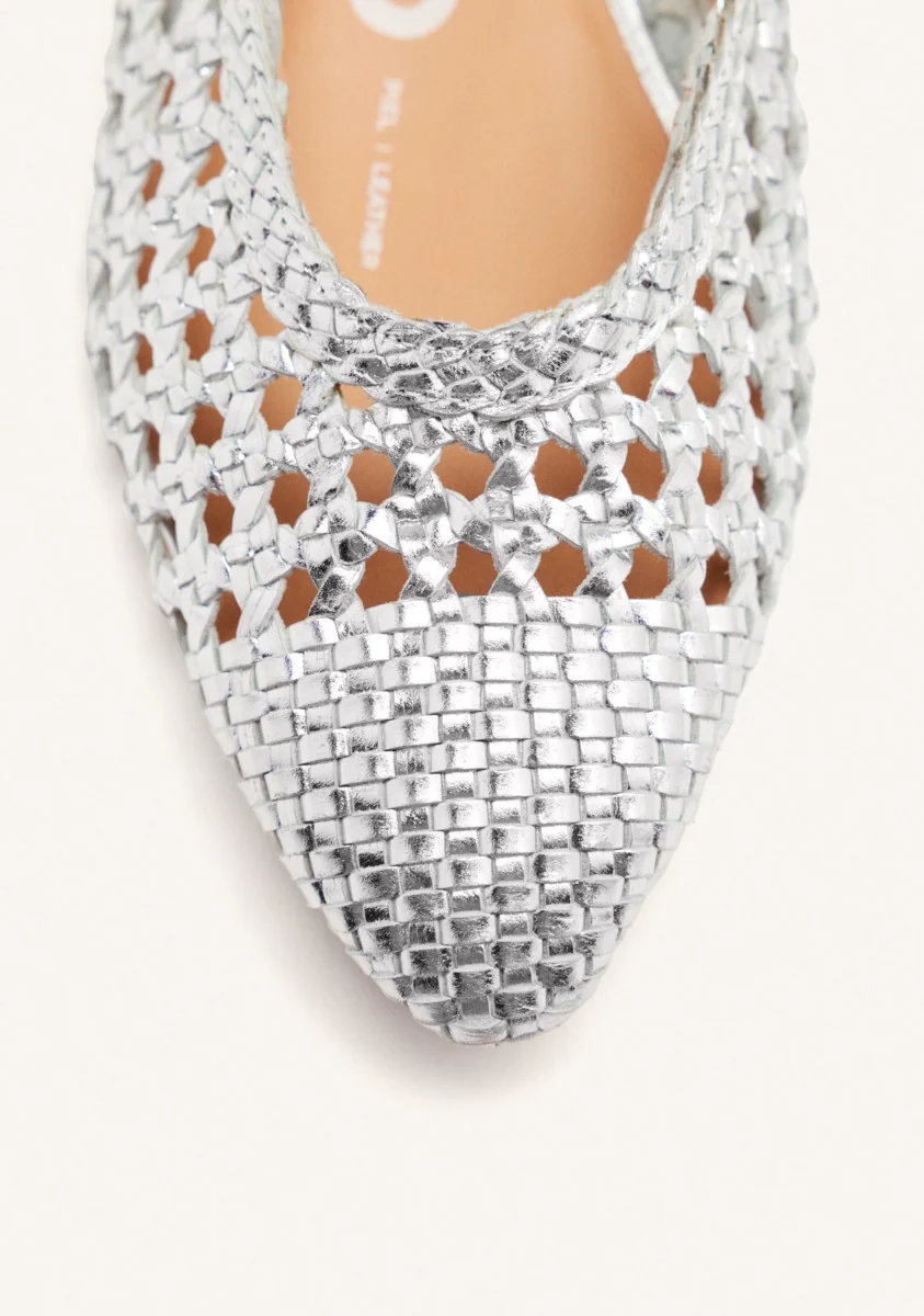 BRAIDED LEATHER BALLET FLATS GUATAVITA - Image 3