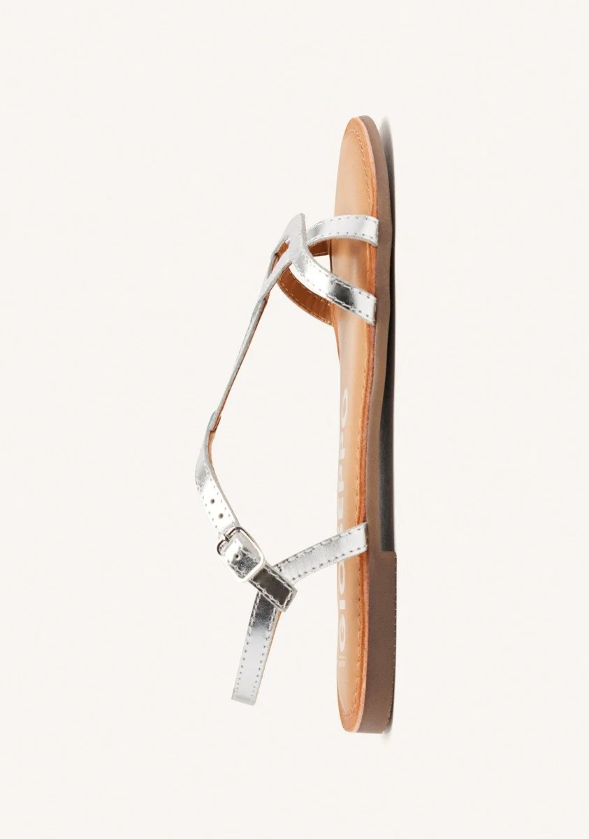 Lamim women's white sandals with thin straps - Image 4