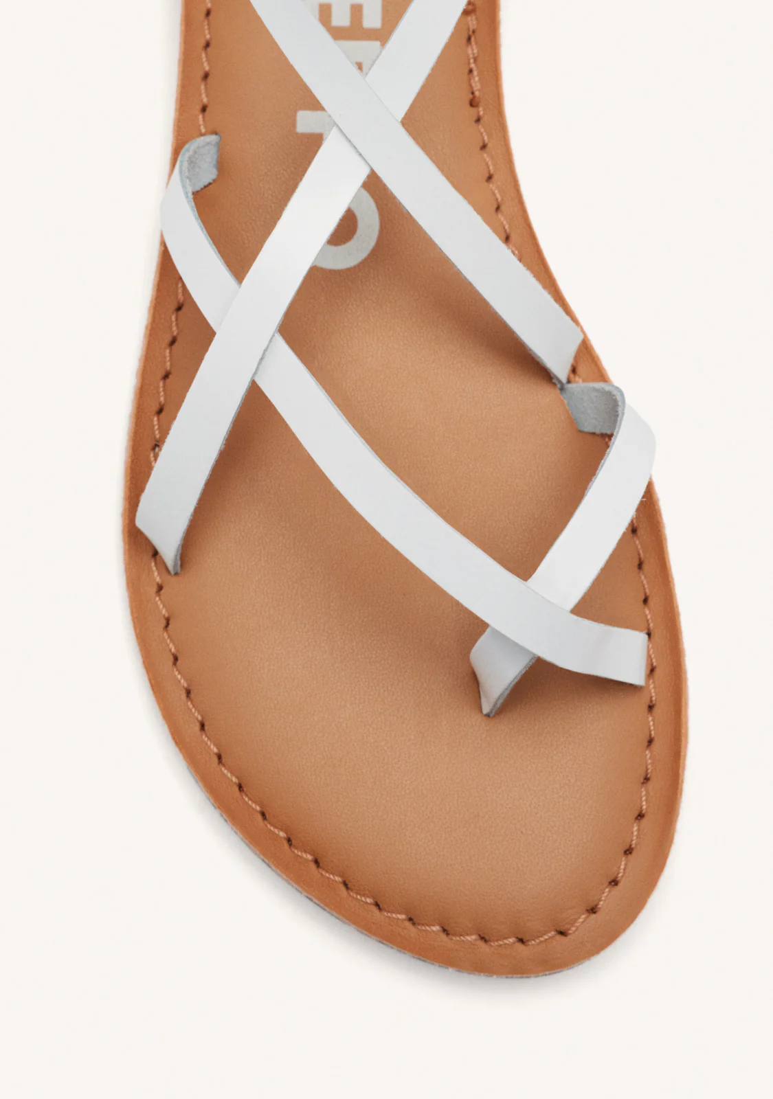 Lussat sandals with thin tan straps to tie around the leg - Image 4