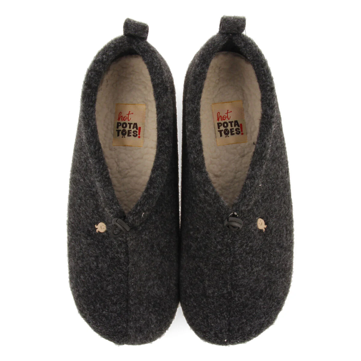 Rosholt recycled fleece house slippers.