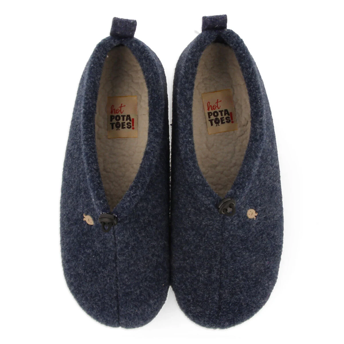 Rosholt recycled fleece house slippers.