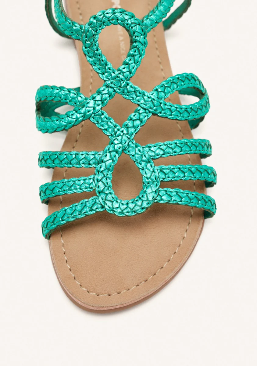 YAKIMA BRAIDED LEATHER SANDALS - Image 3