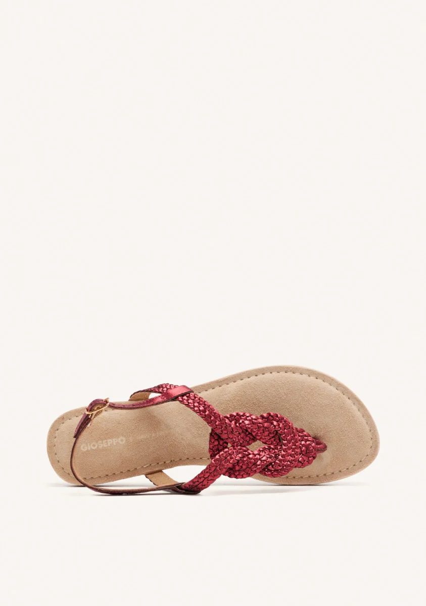 BRAIDED SHINY LEATHER SANDALS ZUPANJA