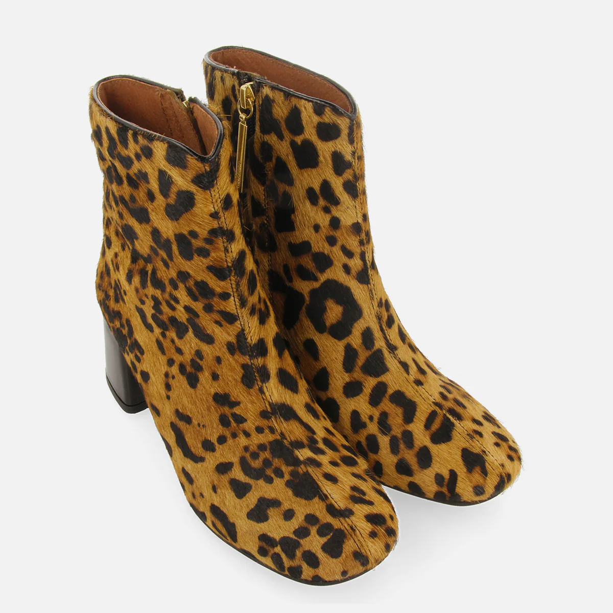 TUXEDO WOMEN'S LEOPARD PRINT ANKLE BOOTS - Image 2