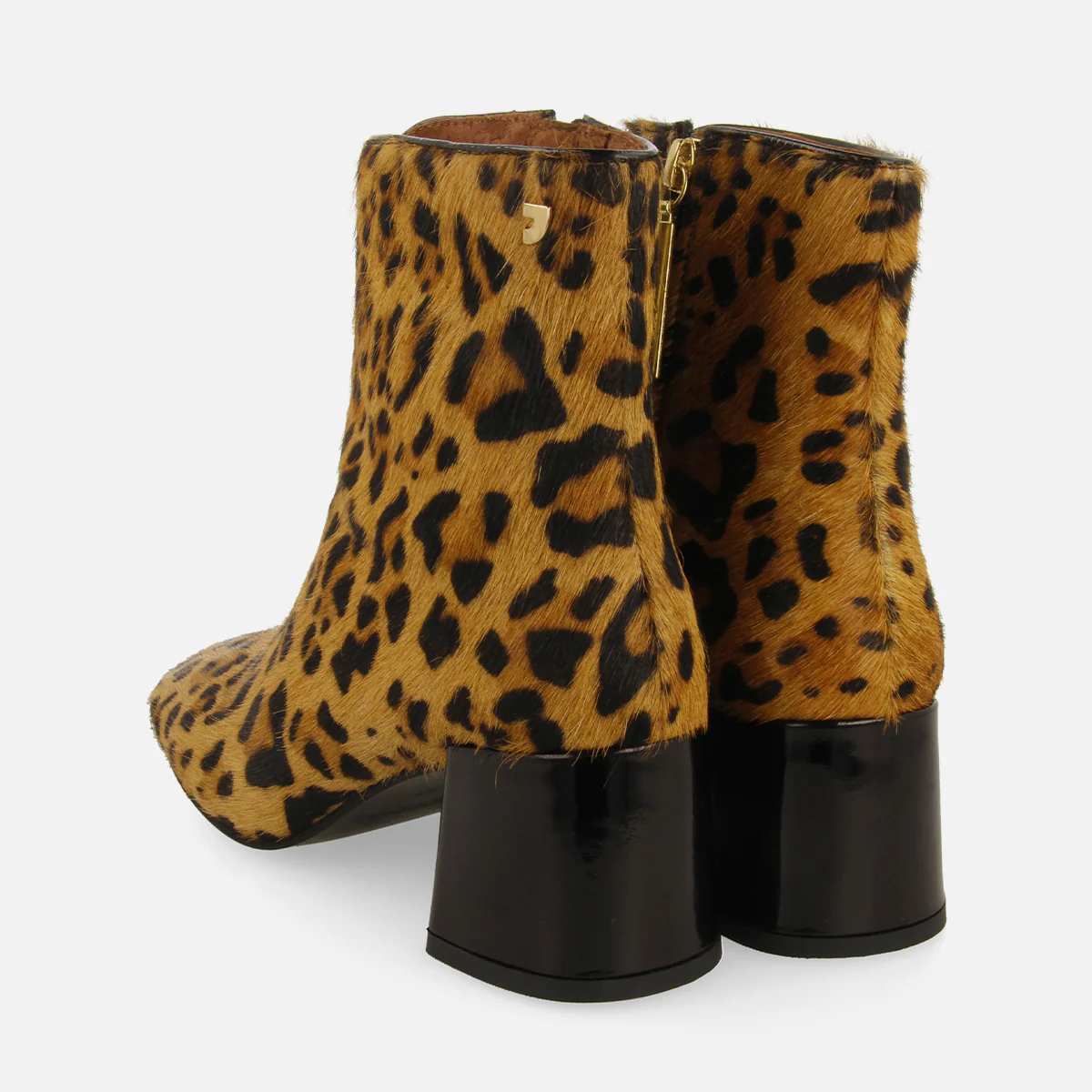 TUXEDO WOMEN'S LEOPARD PRINT ANKLE BOOTS - Image 3