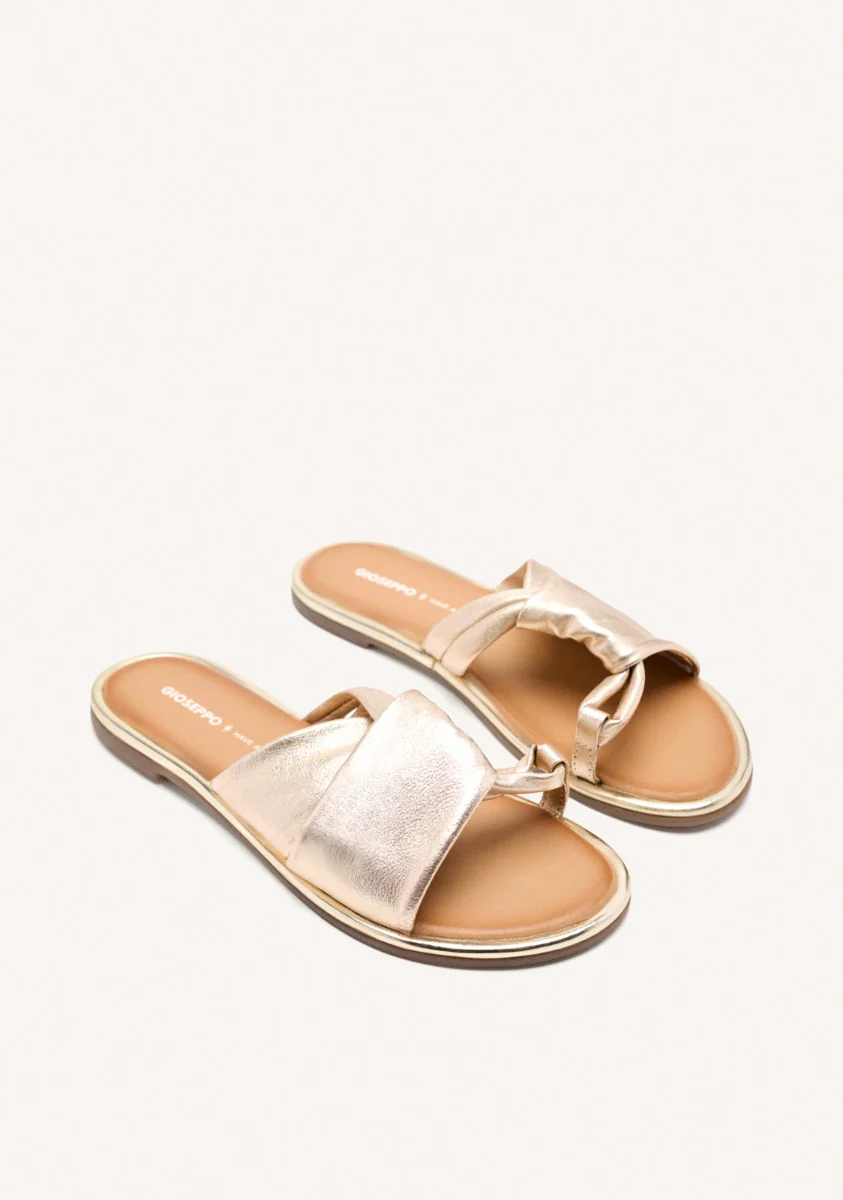 LEATHER FLAT SANDALS WHATELY - Image 2