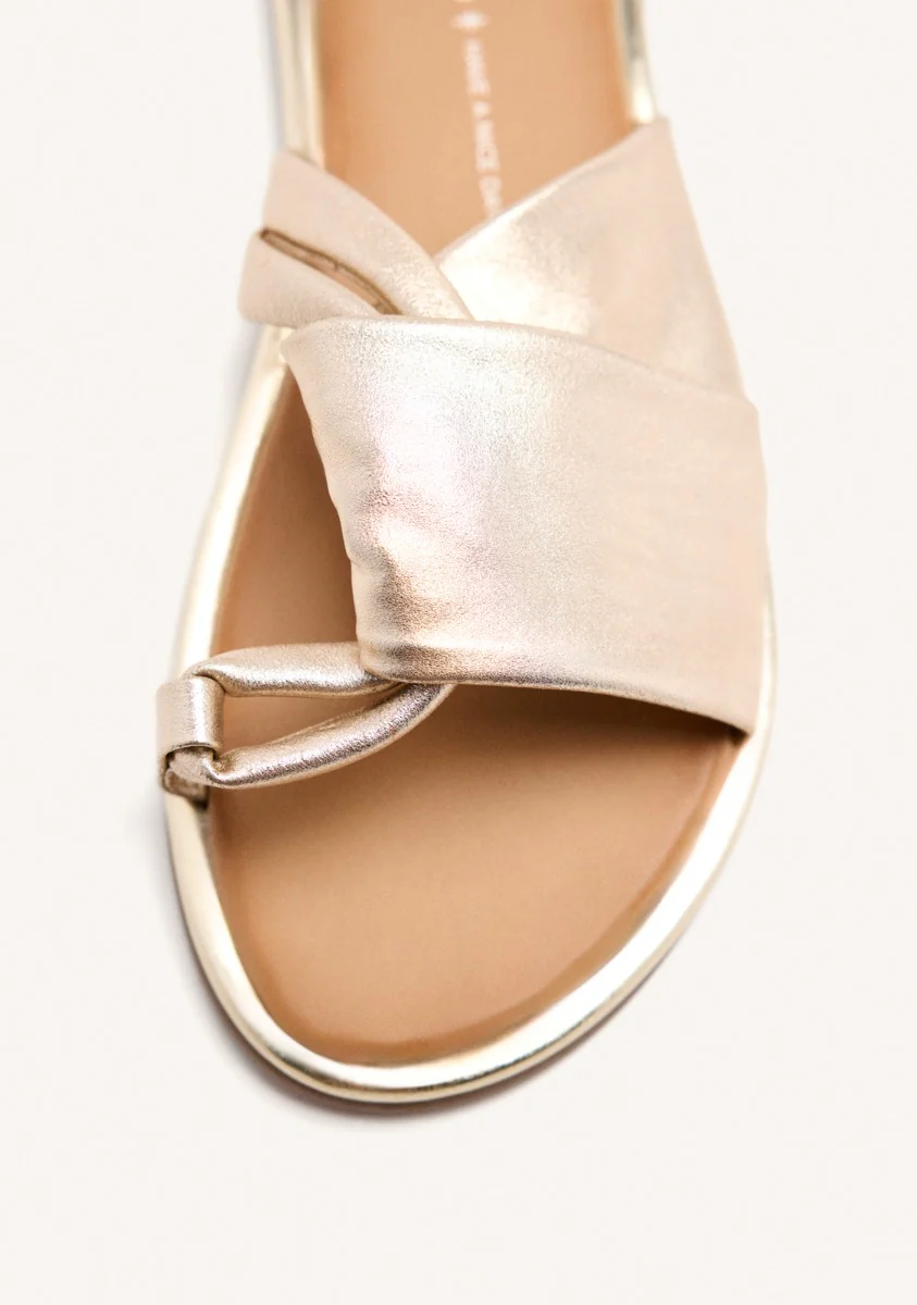 LEATHER FLAT SANDALS WHATELY - Image 3