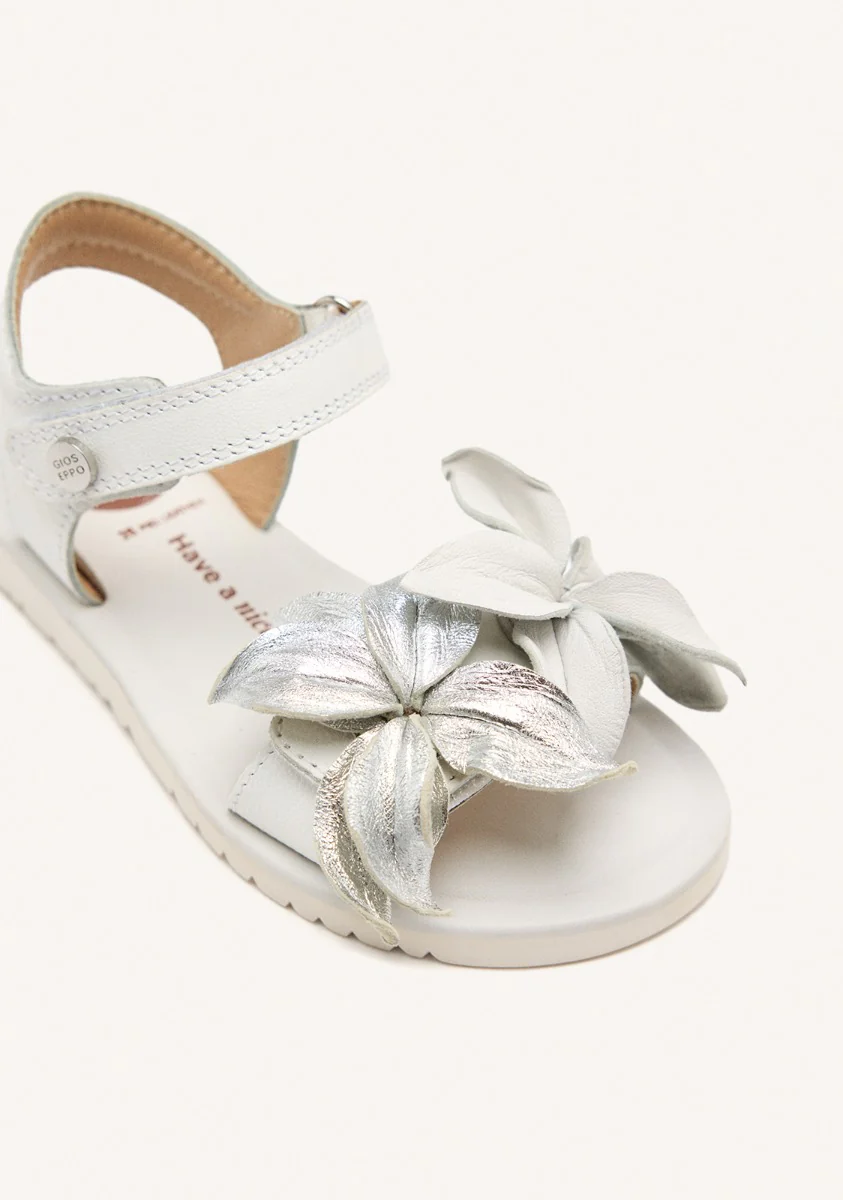 LEATHER FLOWER SANDALS MARINETTE - Image 4