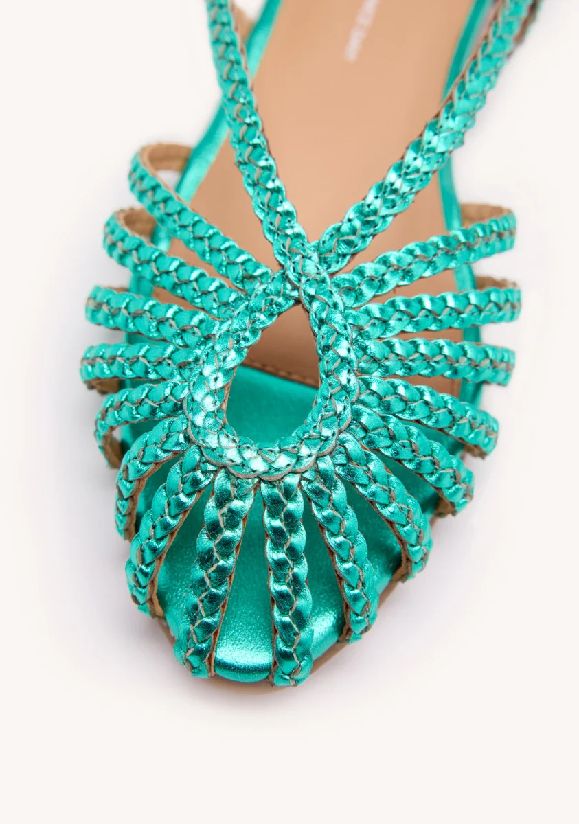 BRAIDED LEATHER MULES HINGHAM - Image 4