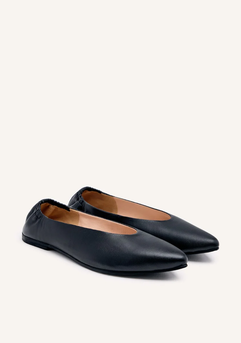 LEATHER BALLET FLATS - Image 2