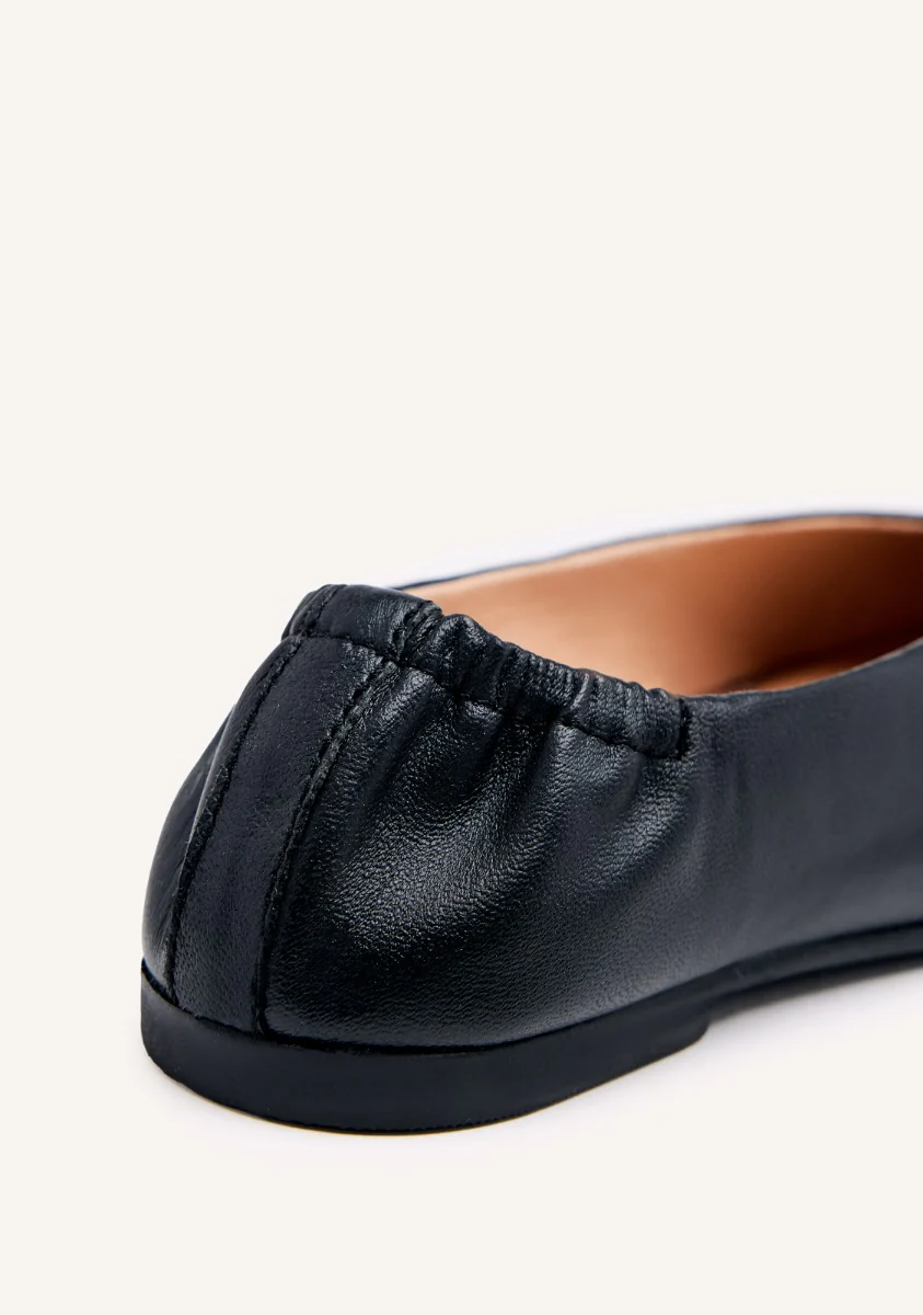 LEATHER BALLET FLATS - Image 3