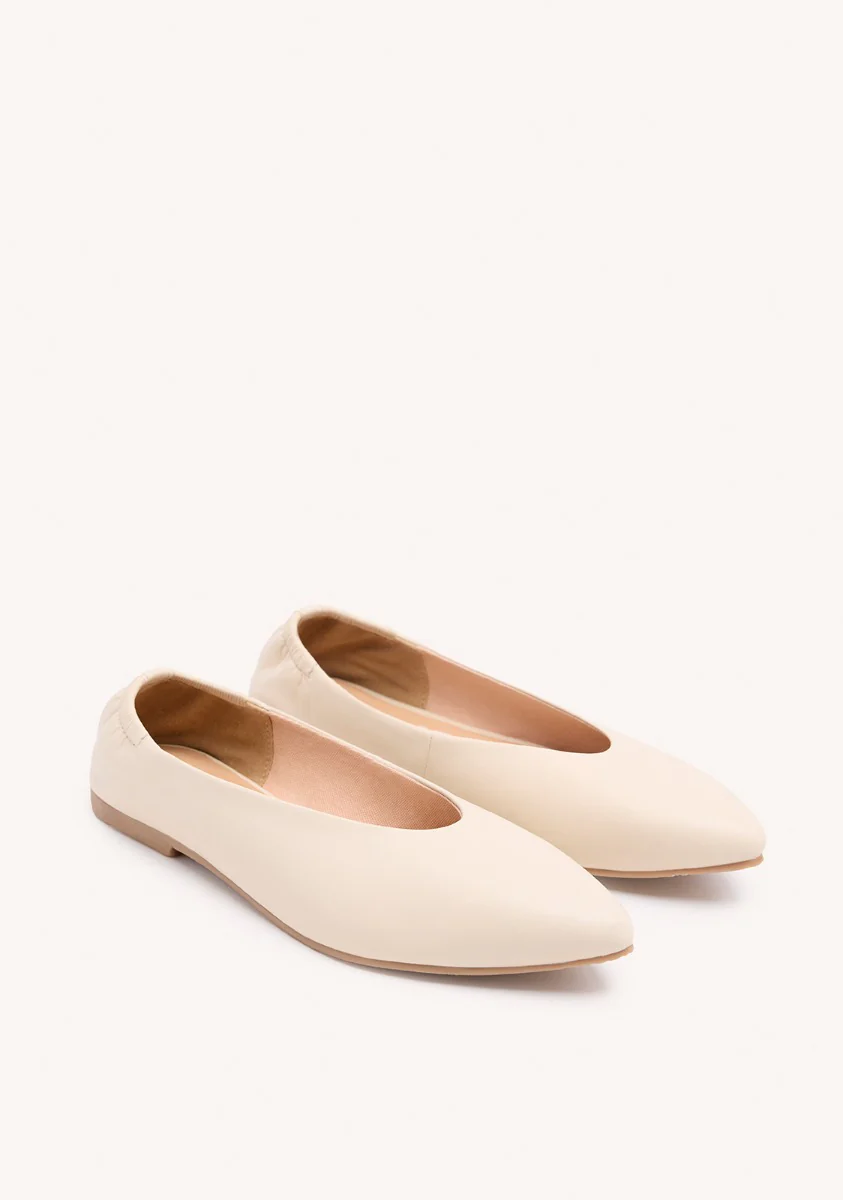LEATHER BALLET FLATS - Image 2