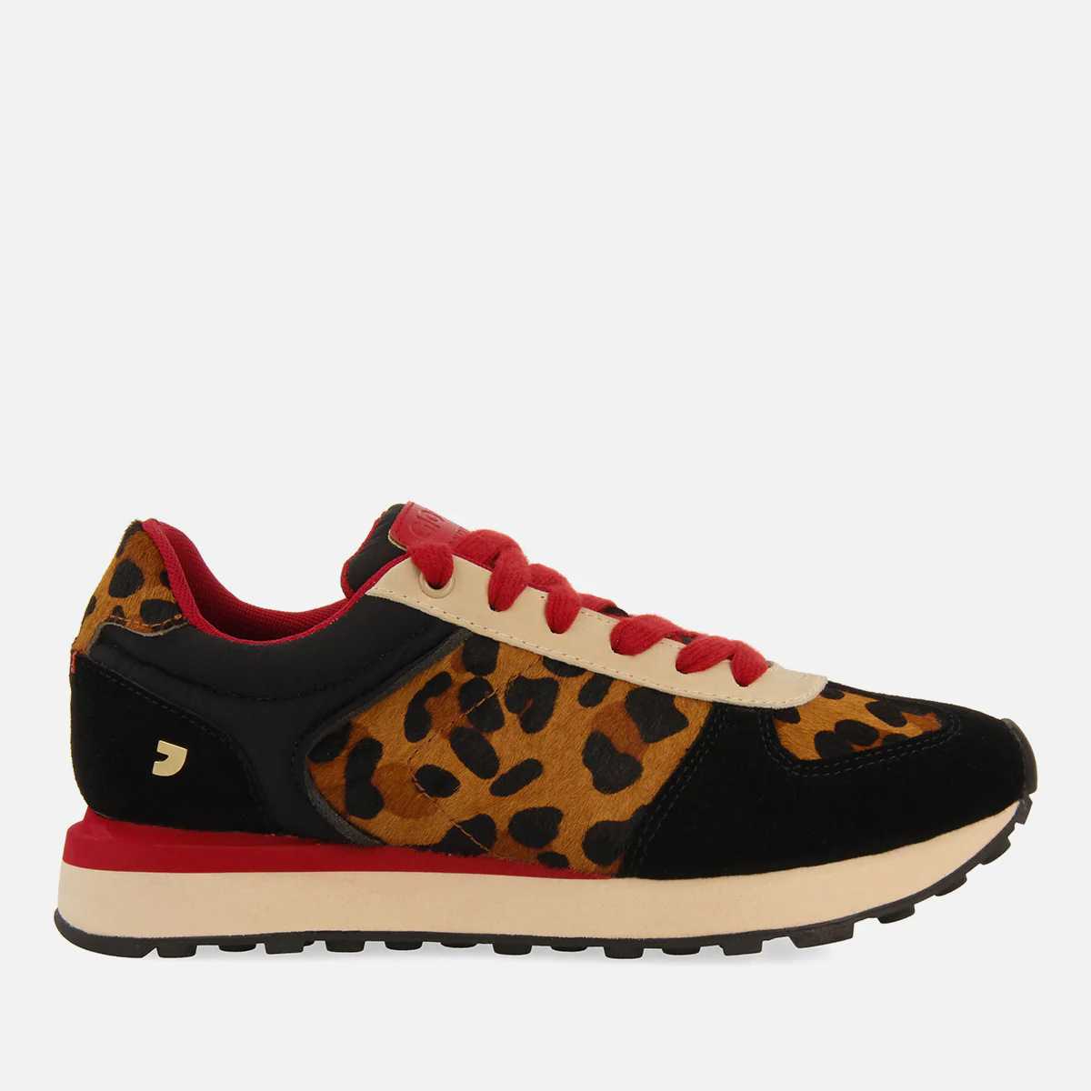 LEOPARD PRINT LEATHER SNEAKERS NOKOMIS - Image 2
