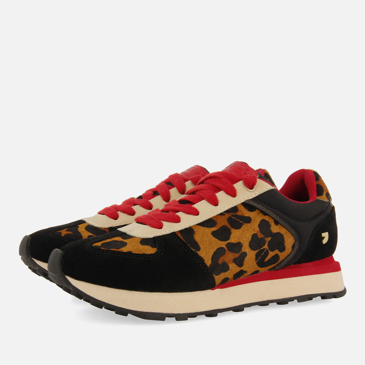 LEOPARD PRINT LEATHER SNEAKERS NOKOMIS - Image 3