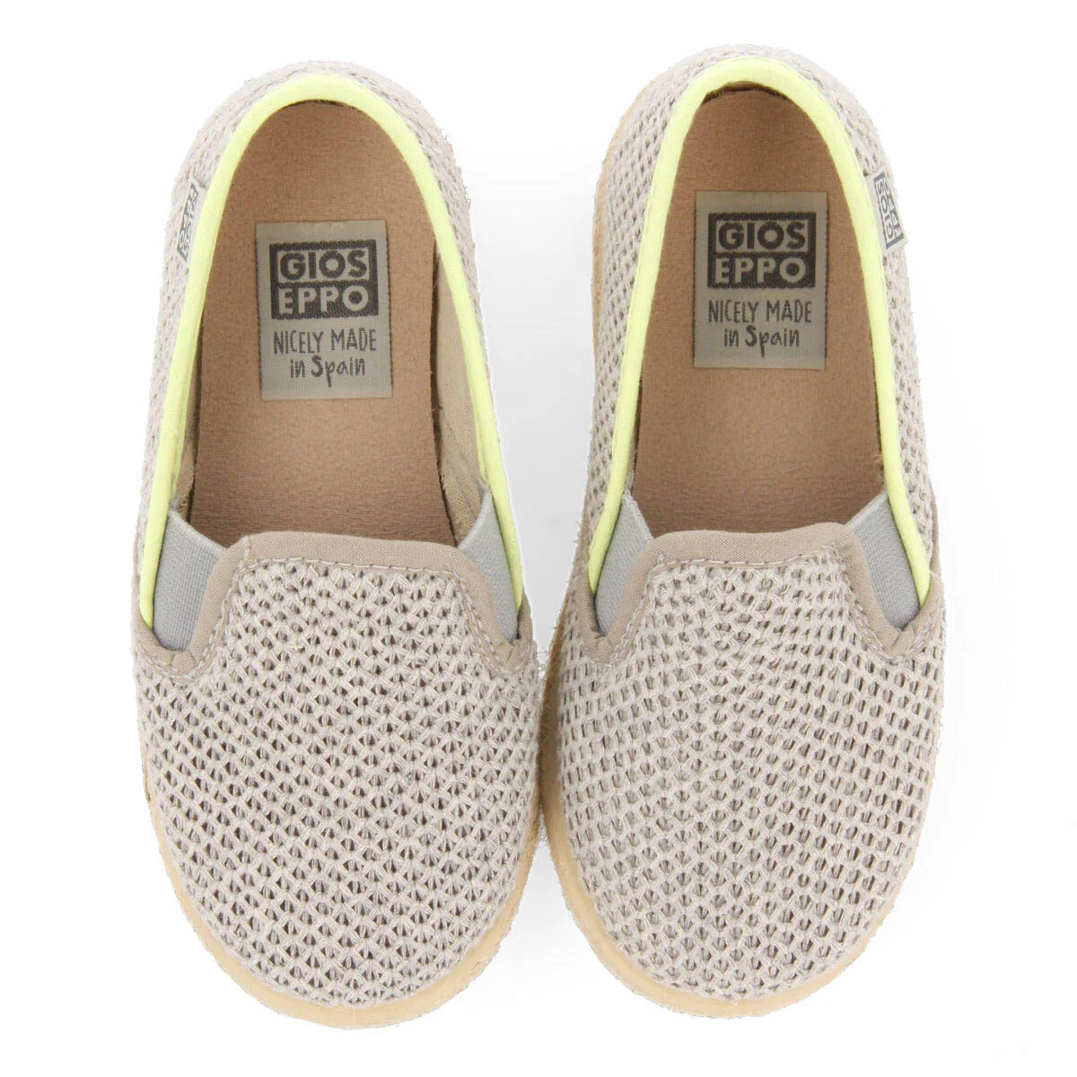 Ablis babies grey slip on espadrilles - Image 3