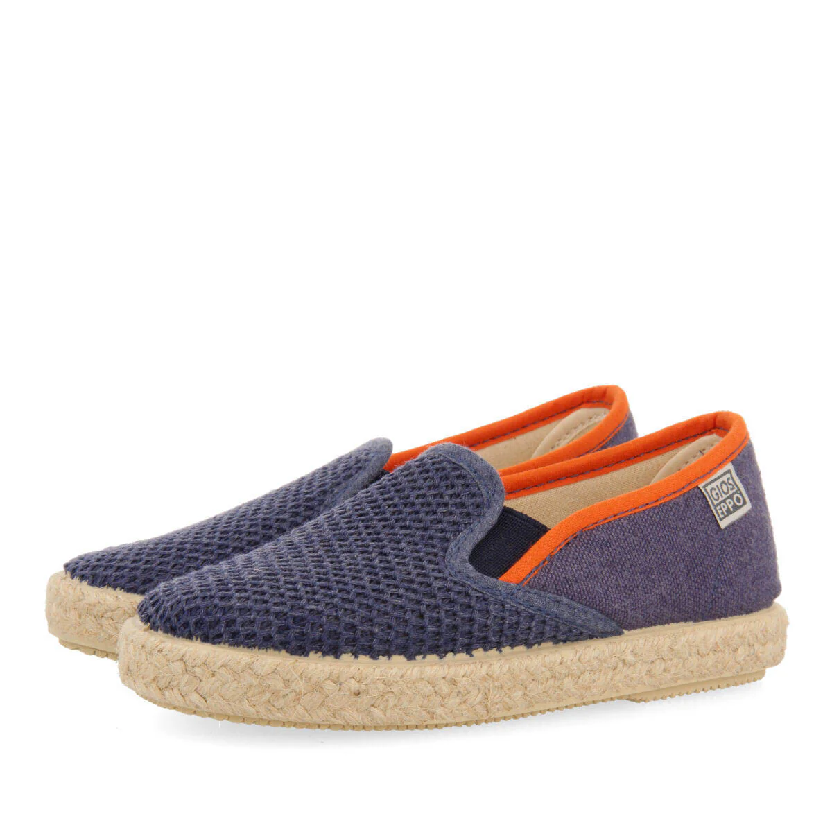 Ablis babies navy blue slip on espadrilles - Image 2