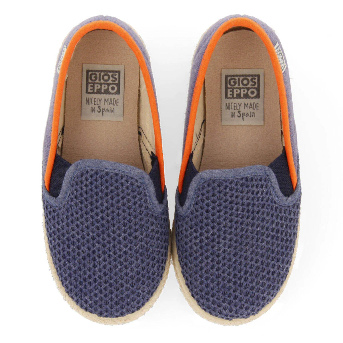 Ablis babies navy blue slip on espadrilles - Image 3