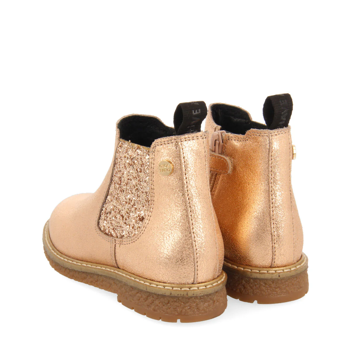 Agar children's rose gold chelsea boots - Image 4