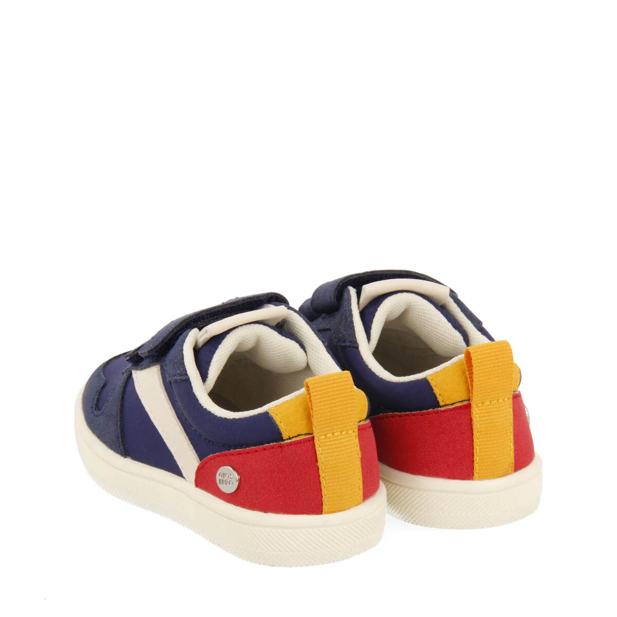 Alcester babies' navy blue retro sneakers with adjustable fastenings - Image 4