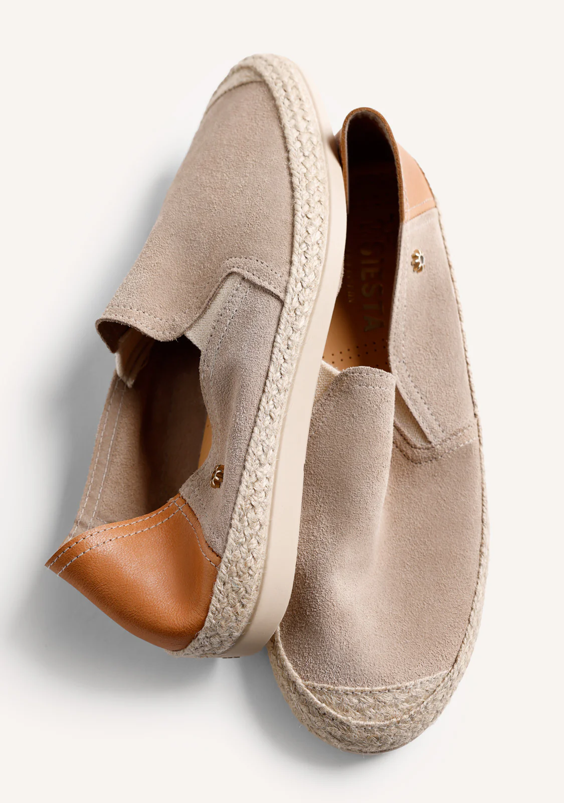 BEIGE LEATHER ESPADRILLES - Image 7