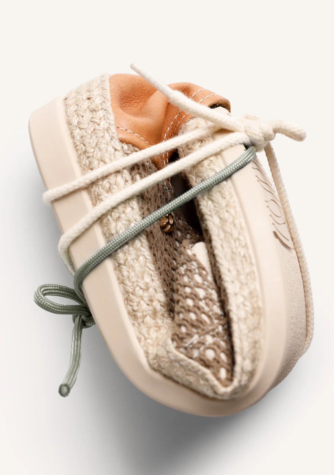 KHAKI MESH ESPADRILLES - Image 5