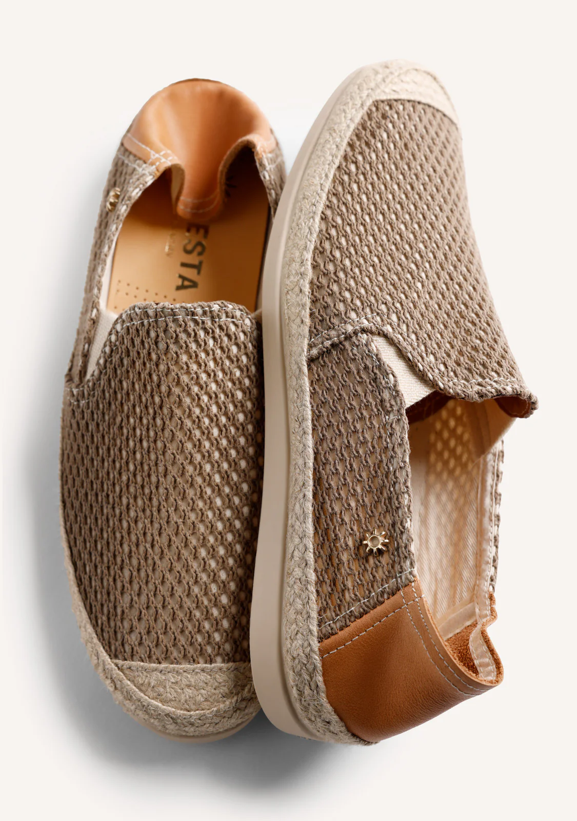 KHAKI MESH ESPADRILLES - Image 7