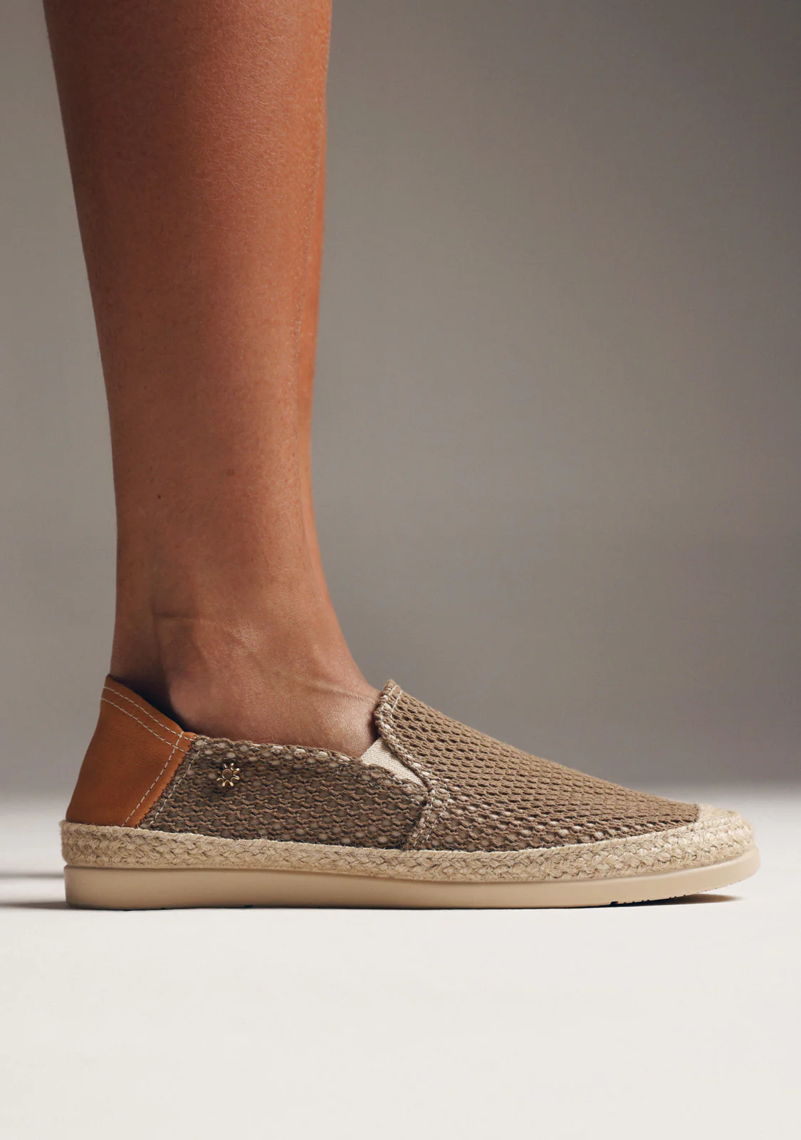 KHAKI MESH ESPADRILLES - Image 8