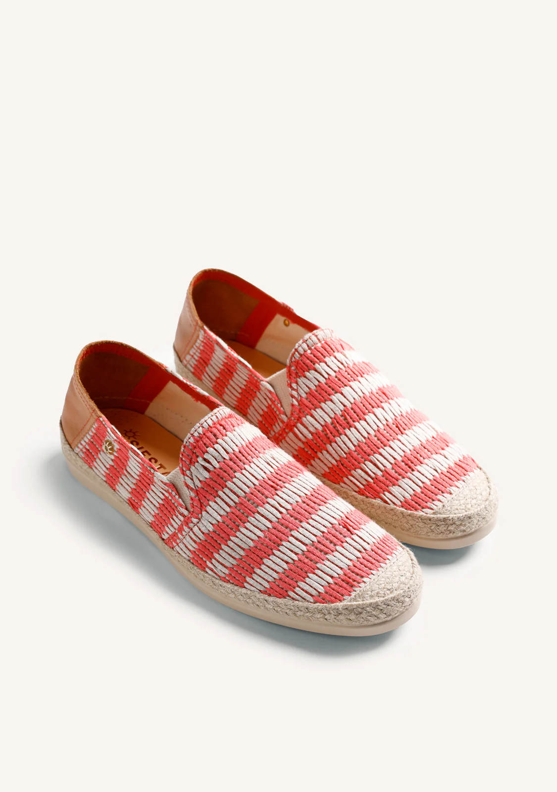 CORAL STRIPED ESPADRILLES - Image 2