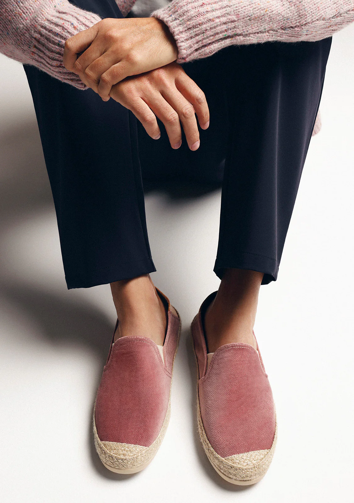 PINK VELVET ESPADRILLES - Image 9
