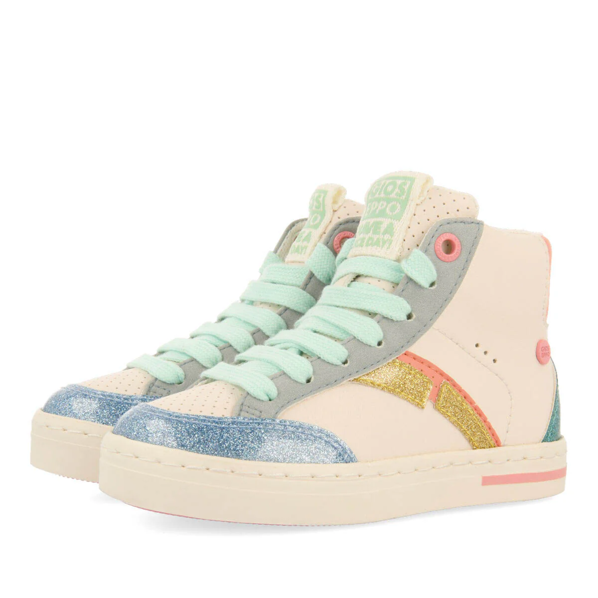 Alsvag children's multicoloured boot-style sneakers - Image 2