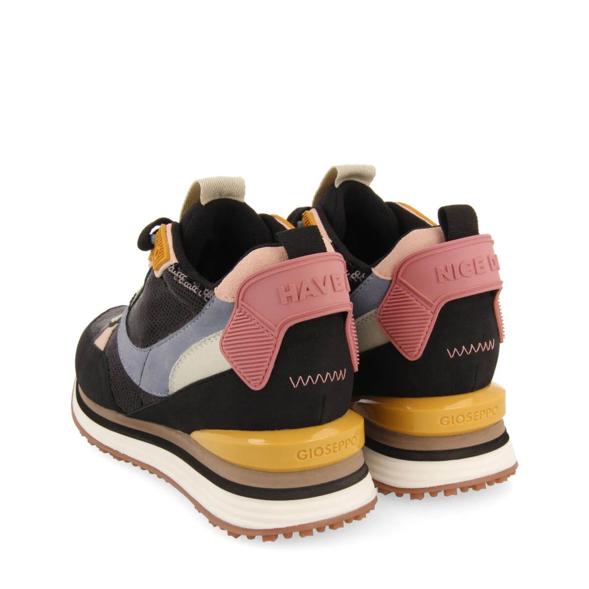 Alyth women's sneakers with black sequins and inner wedges - Image 5
