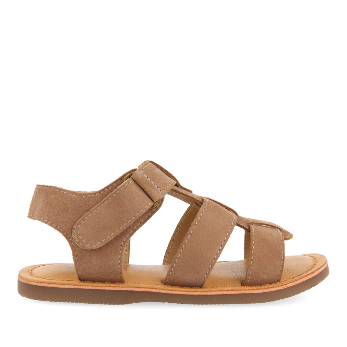 Anaco boys taupe leather strappy sandals