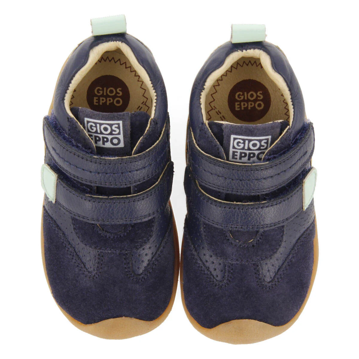 Angical boys navy blue leather sneakers - Image 3
