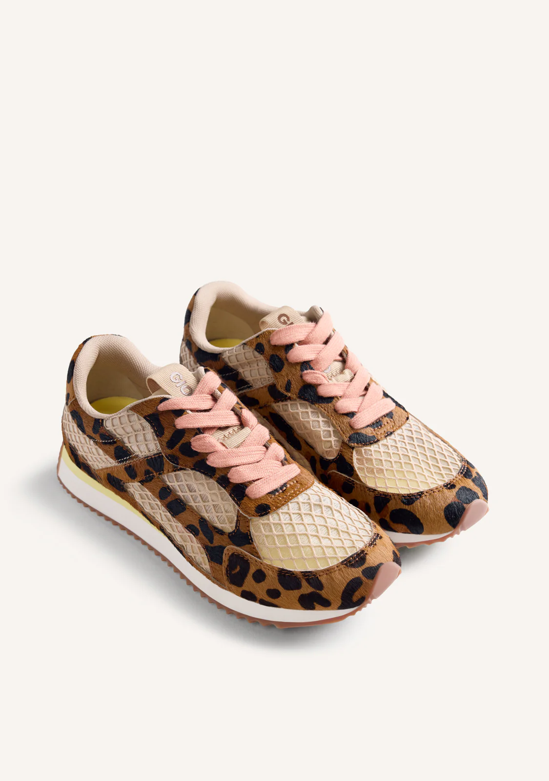 ANIMAL PRINT LEATHER AND MESH SNEAKERS SEEKONK - Image 2