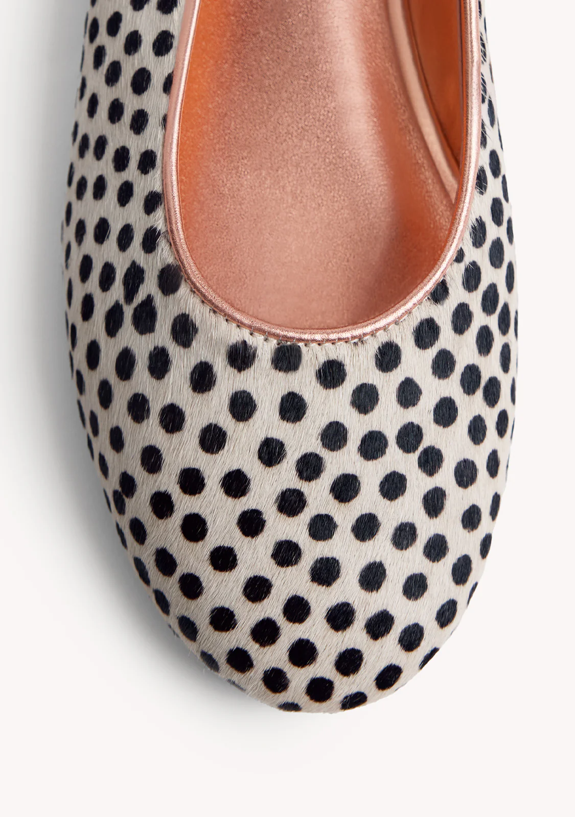 ANIMAL PRINT LEATHER BALLET FLATS UVINZA - Image 3