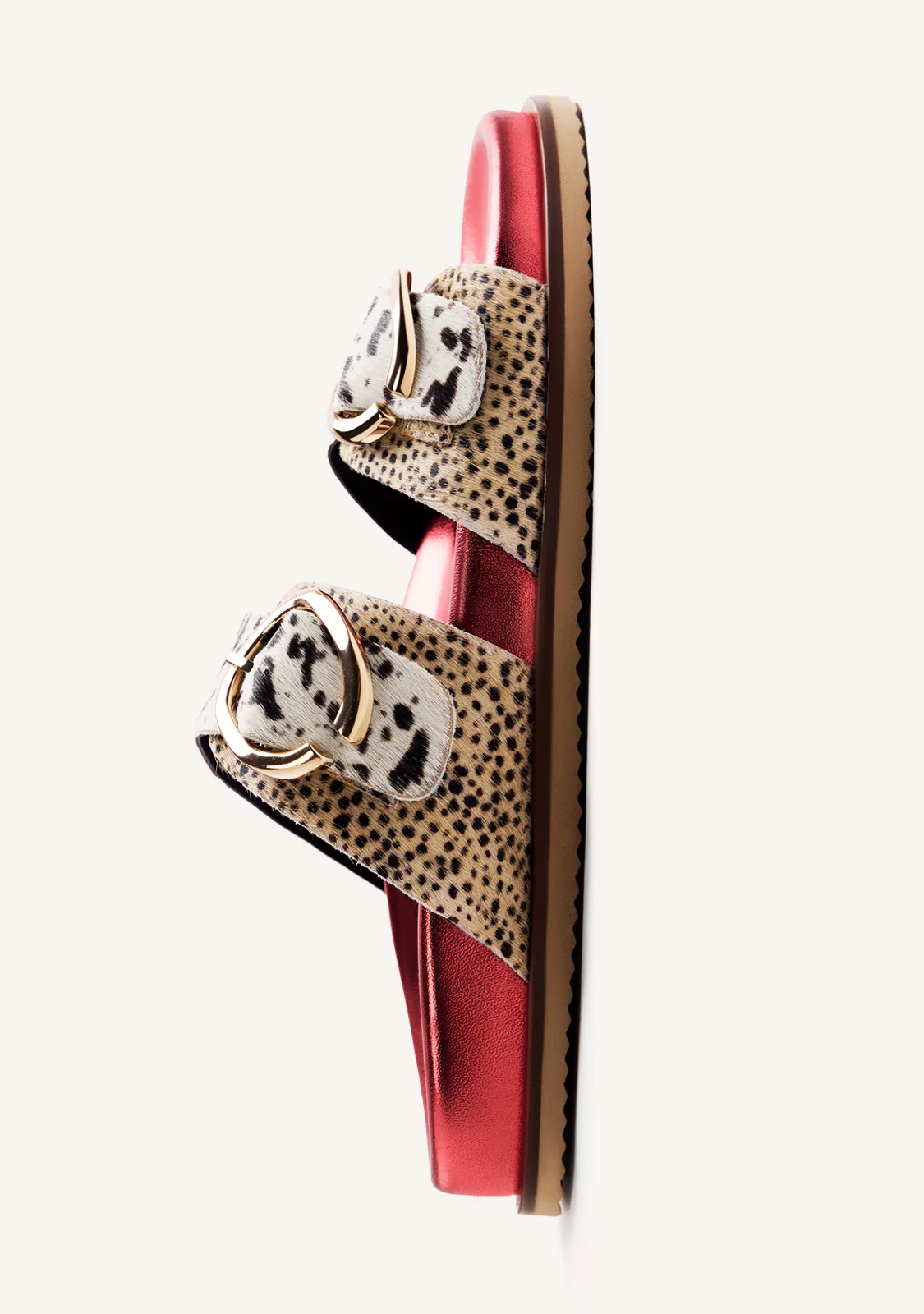 ANIMAL PRINT LEATHER BIO SANDALS CARNEY - Image 4