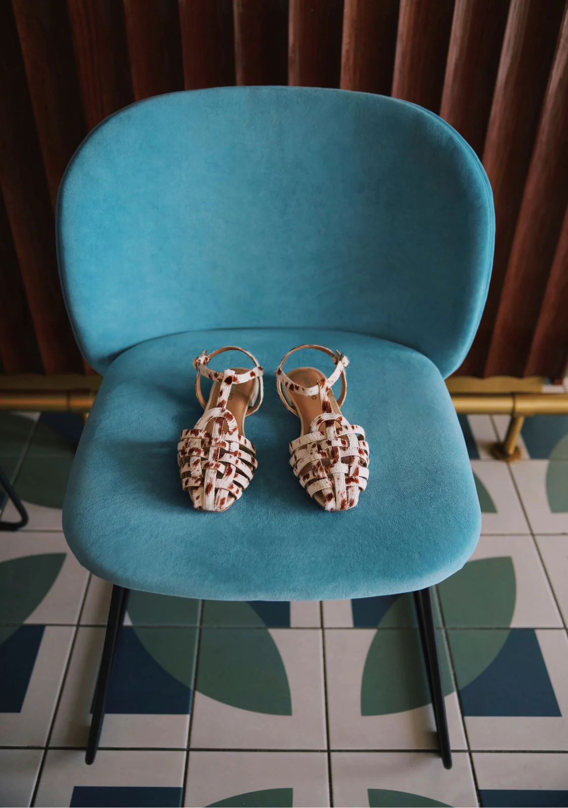 ANIMAL PRINT LEATHER CRAB SANDALS MAKUYU - Image 5