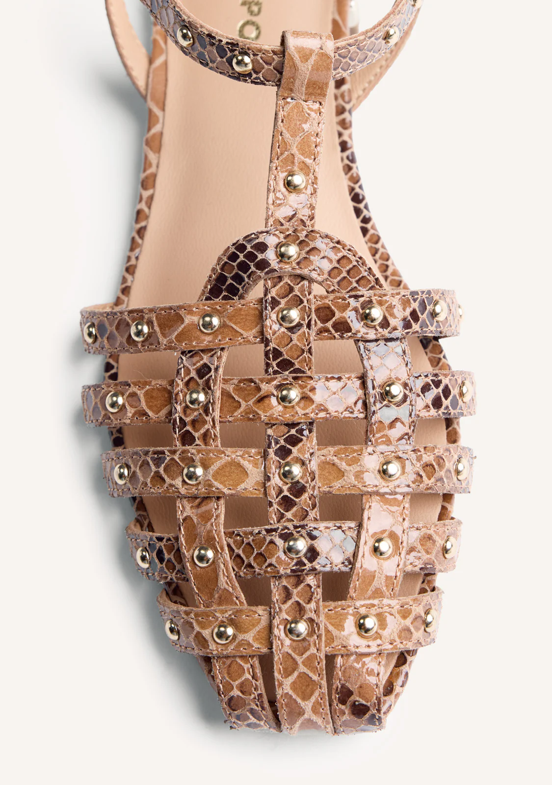 ANIMAL PRINT LEATHER CRAB SANDALS OTTERTAIL - Image 3