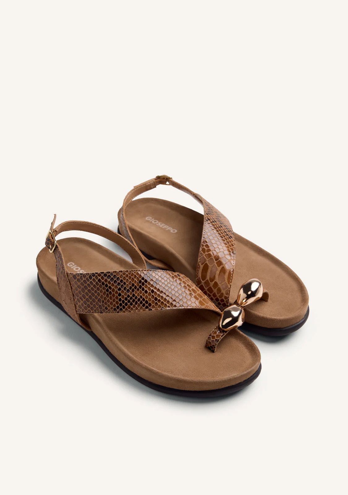 ANIMAL PRINT LEATHER JEWEL SANDALS TANAUAN - Image 2