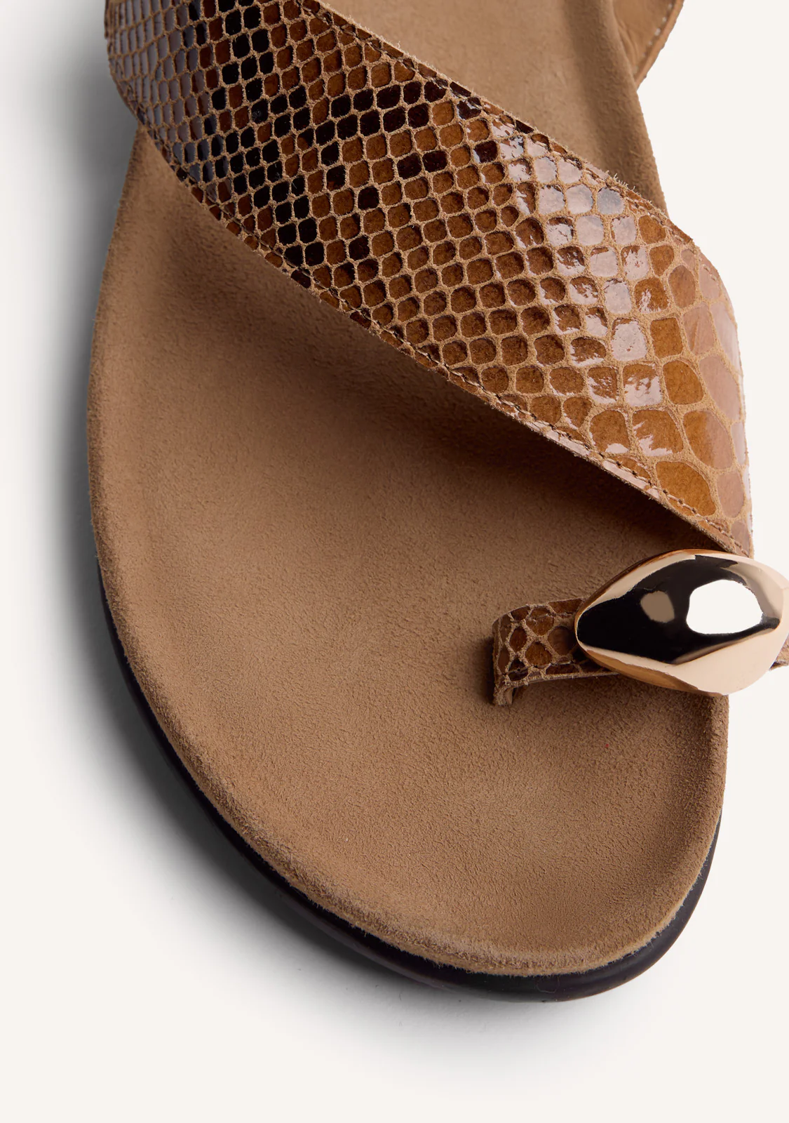 ANIMAL PRINT LEATHER JEWEL SANDALS TANAUAN - Image 3