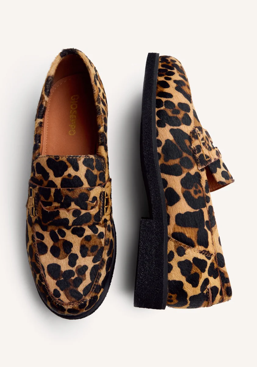 ANIMAL PRINT LEATHER LOAFERS EVELETH - Image 5