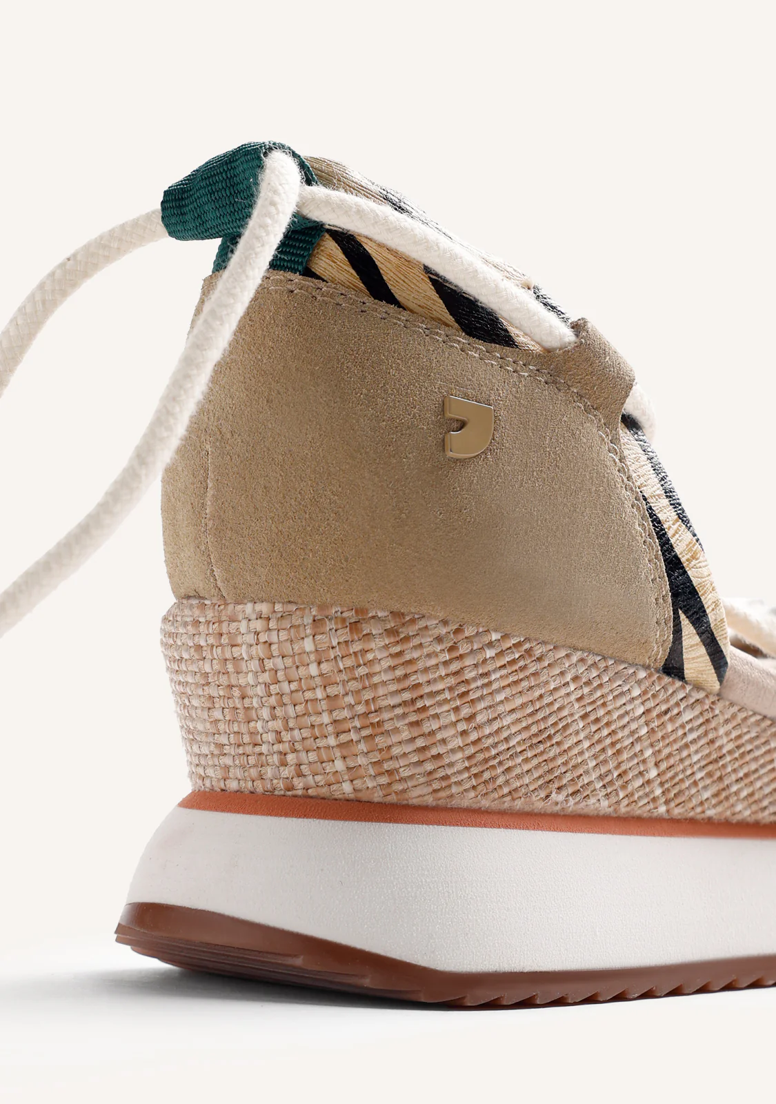 ANIMAL PRINT LEATHER OPEN WEDGE SNEAKERS ABUYA - Image 4