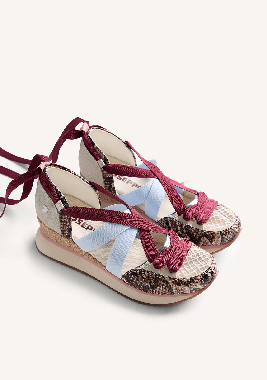 ANIMAL PRINT LEATHER OPEN WEDGE SNEAKERS ILORIN - Image 2