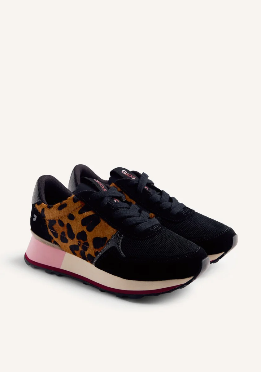 ANIMAL PRINT LEATHER SNEAKERS CHESANING - Image 2
