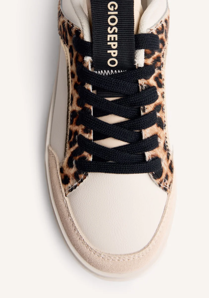 ANIMAL PRINT LEATHER SNEAKERS MORRICE - Image 6