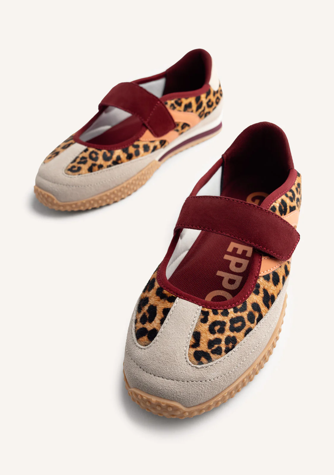 ANIMAL PRINT LEATHER SPORTY BALLET FLATS HOMA - Image 6